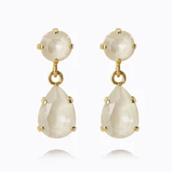 Caroline Svedbom Mini Drop Örhängen/ Linen Ignite (Guld)