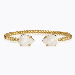 Caroline Svedbom Mini Drop Armband / Electric White (Guld)