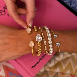 Caroline Svedbom Mini Drop Armband Guld / Ivory Creme Delite