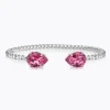 Caroline Svedbom Mini Drop Armband, Dark Rose – Rhodium