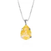 Caroline Svedbom Mini Drop Halsband Rhodium / Sunshine Delite