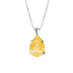 Caroline Svedbom Mini Drop Halsband Rhodium / Sunshine Delite