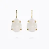 Caroline Svedbom Mini Drop Clasp Örhängen / Electric White (Guld)