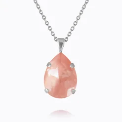 Caroline Svedbom Mini Drop Halsband/ Flamingo Ignite (Rhodium)
