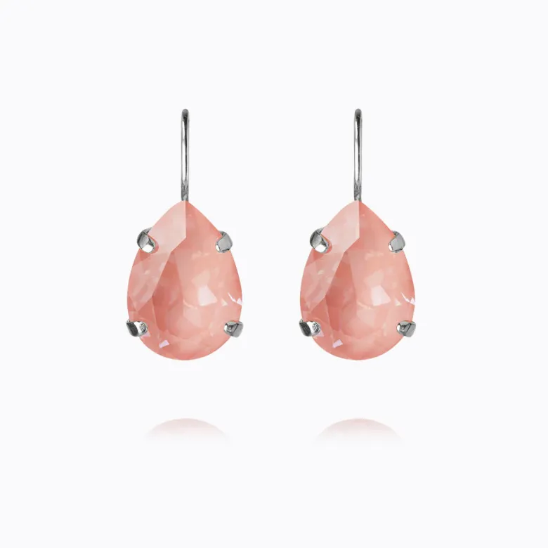 Caroline Svedbom Mini Drop Clasp Örhängen/ Flamingo Ignite (Rhodium)