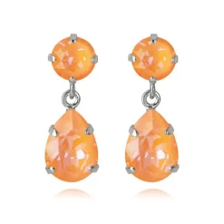 Caroline Svedbom Mini Drop Örhängen / Peach Delite Rhodium