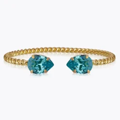 Caroline Svedbom Mini Drop Armband Guld / Light Turquoise