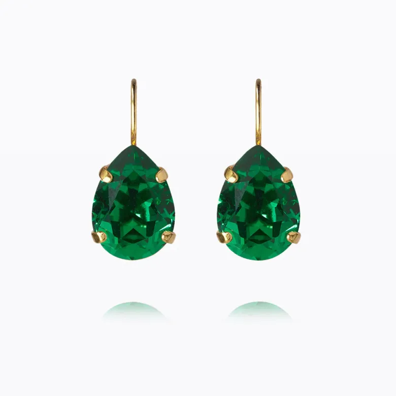 Caroline Svedbom Mini Drop Clasp Örhängen / Majestic Green (Guld)