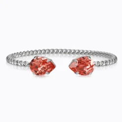 Caroline Svedbom Mini Drop Armband/ Rose Peach (Rhodium)