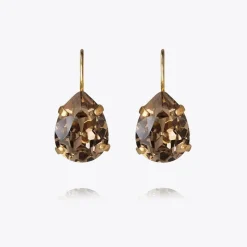 Caroline Svedbom Mini Drop Clasp Örhängen/ Greige (Guld)