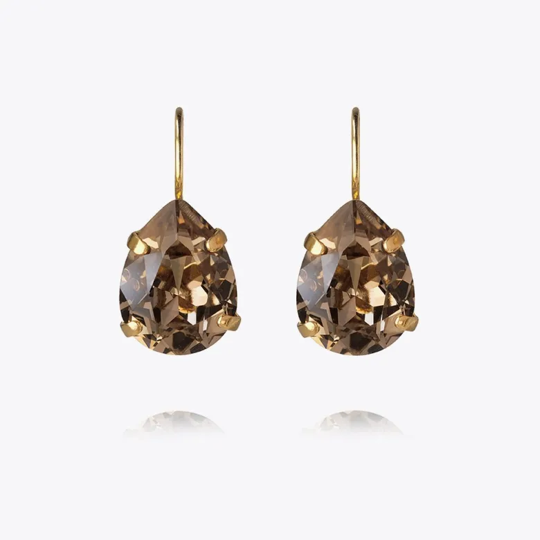 Caroline Svedbom Mini Drop Clasp Örhängen/ Greige (Guld)