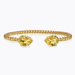Caroline Svedbom Mini Drop Armband, ReCreated™ Dark Jonquil – Guld
