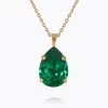 Caroline Svedbom Mini Drop Halsband / Majestic Green (Guld)