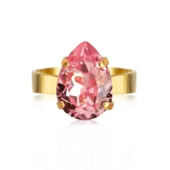 Caroline Svedbom Mini Drop Ring Guld / Light Rose