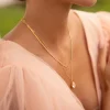 Caroline Svedbom Mini Drop Halsband/ Ivory Cream Delite (Rhodium)