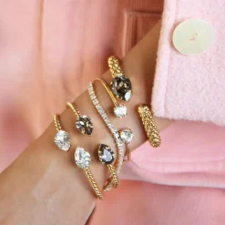 Caroline Svedbom Mini Drop Armband Guld / Greige