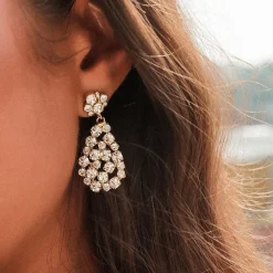 Caroline Svedbom Mini Hanna Örhängen / Crystal (Guld)