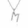 Caroline Svedbom Mini Letter M Halsband (Rhodium)