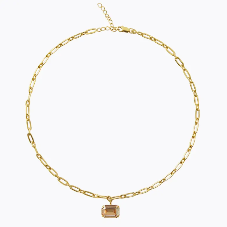 Caroline Svedbom Mini Lydia Halsband / Golden Shadow (Guld)
