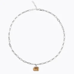 Caroline Svedbom Mini Lydia Halsband / Golden Shadow (Rhodium)