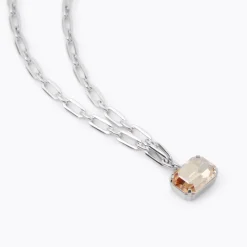 Caroline Svedbom Mini Lydia Halsband / Golden Shadow (Rhodium)