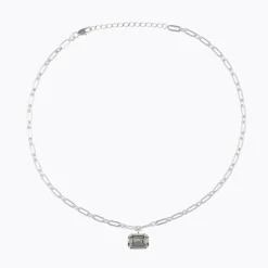 Caroline Svedbom Mini Lydia Halsband, Black Diamond – Rhodium