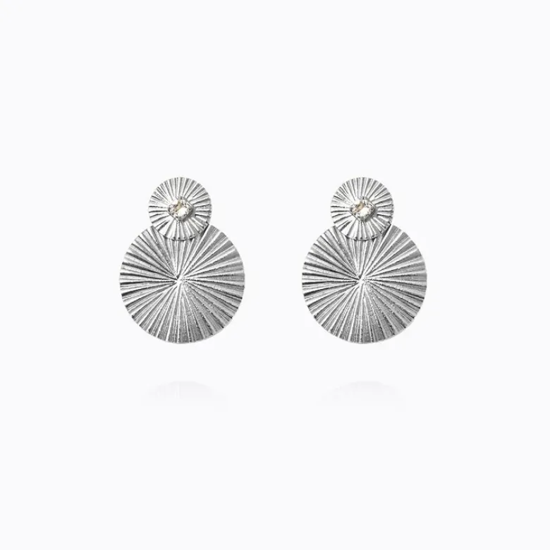 Caroline Svedbom Mini Odessa Örhängen/ Crystal (Rhodium)