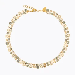 Caroline Svedbom Mini Pomona Halsband, Black Golden Combo – Guld
