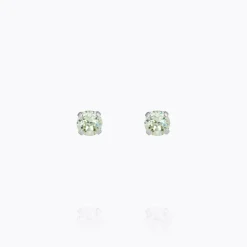 Caroline Svedbom Mini Stud Örhängen/ Chrysolite (Rhodium)