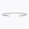 Caroline Svedbom Mini Twisted Armband / Electric White (Rhodium)