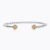 Caroline Svedbom Mini Twisted Armband/ Golden Shadow (Rhodium)