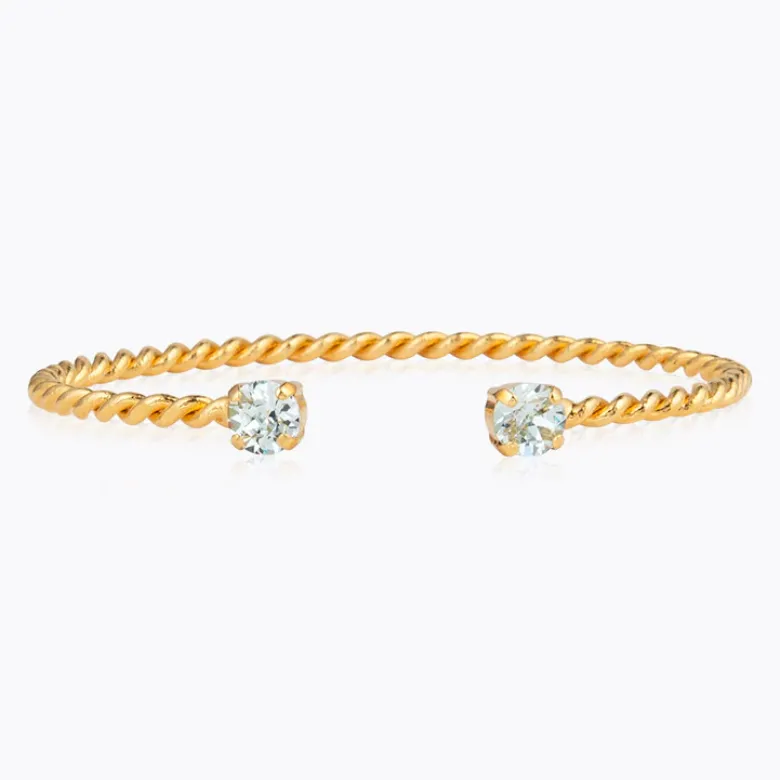 Caroline Svedbom Mini Twisted Armband/ Light Azore (Guld)