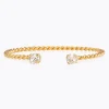 Caroline Svedbom Mini Twisted Armband/ Crystal (Guld)