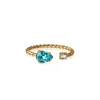 Caroline Svedbom Nani Ring Guld / Light Turquoise