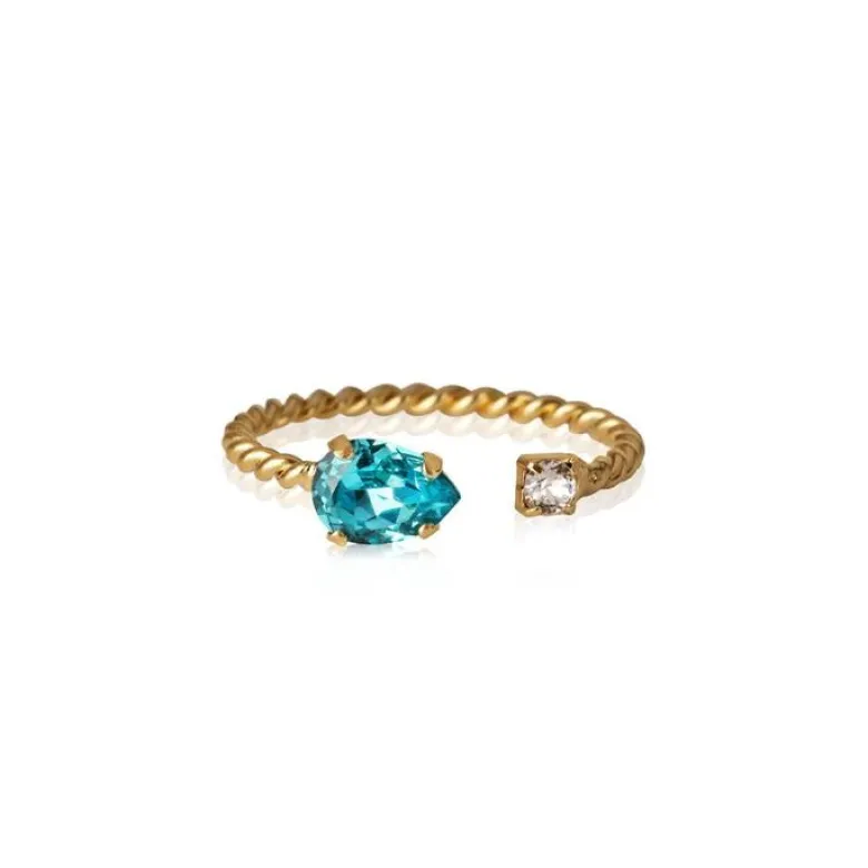 Caroline Svedbom Nani Ring Guld / Light Turquoise