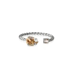 Caroline Svedbom Nani Ring / Golden Shadow (Rhodium)