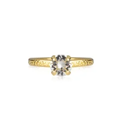 Caroline Svedbom Natti Ring Rhodium Pearl
