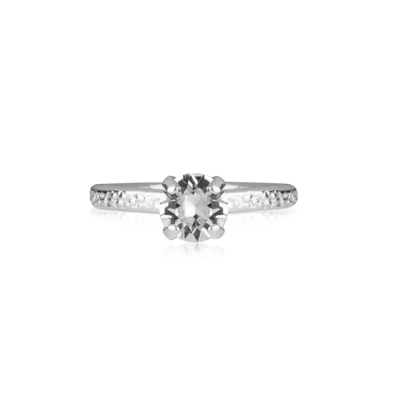 Caroline Svedbom Natti Ring Rhodium Pearl
