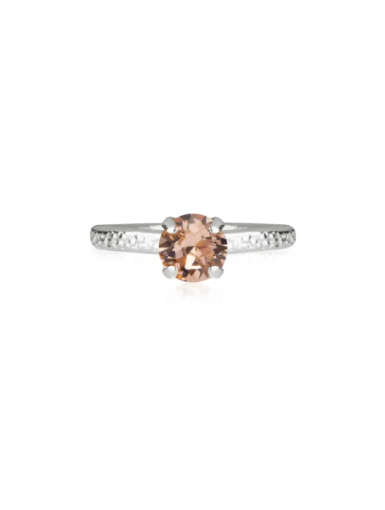 Caroline Svedbom Natti Ring / Light Peach (Rhodium)