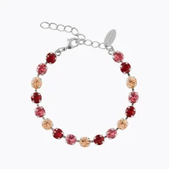 Caroline Svedbom Nicola Armband / Scarlet Combo (Rhodium)