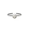 Caroline Svedbom Niki Ring Rhodium / Crystal