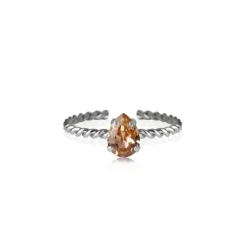 Caroline Svedbom Niki Ring Rhodium / Vintage Rose