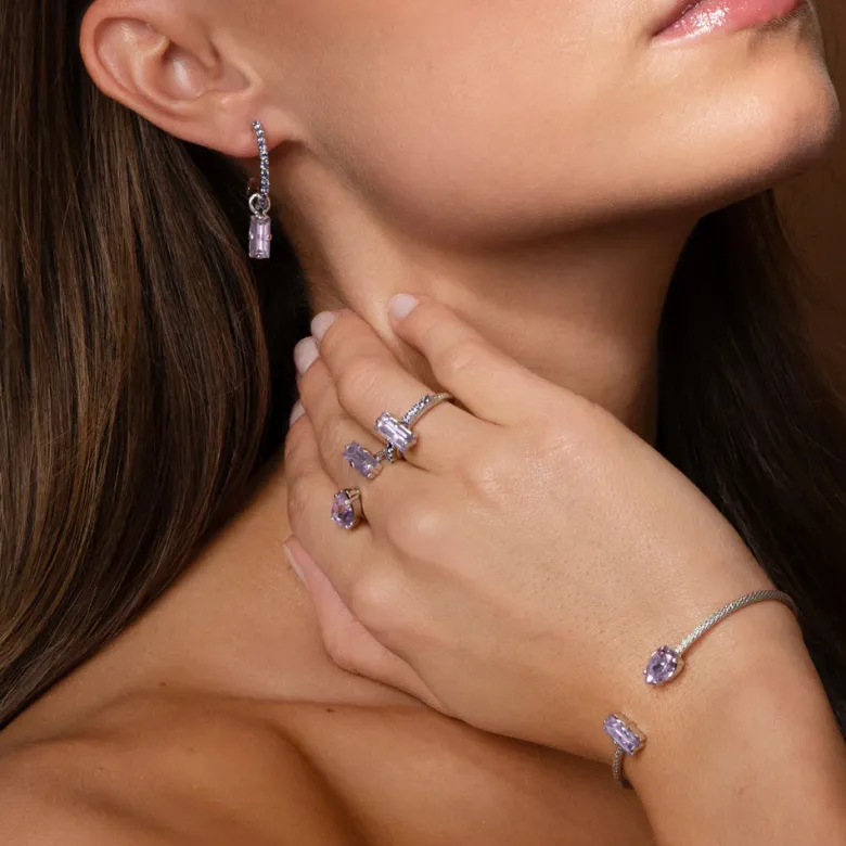 Caroline Svedbom Noelle Armband / Violet – Guld