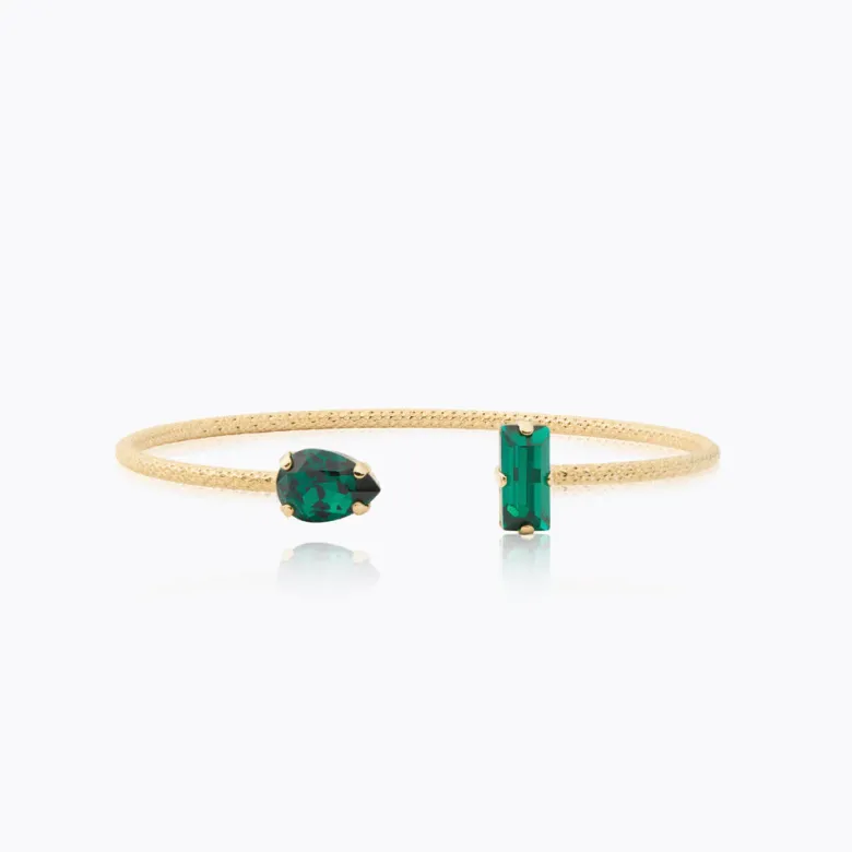 Caroline Svedbom Noelle Armband / Emerald – Guld
