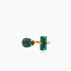 Caroline Svedbom Noelle Ring / Emerald – Guld
