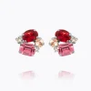 Caroline Svedbom Petite Carolina Örhängen / Scarlet Combo (Rhodium)