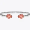 Caroline Svedbom Petite Drop Armband Rhodium / Rose Peach