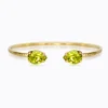 Caroline Svedbom Petite Drop Armband / Citrus Green (Guld)