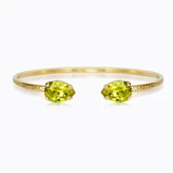 Caroline Svedbom Petite Drop Armband / Citrus Green (Guld)