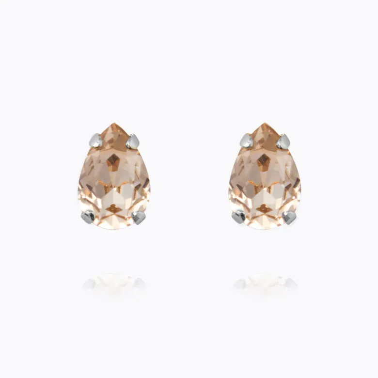Caroline Svedbom Petite Drop Örhängen / Light Silk (Rhodium)